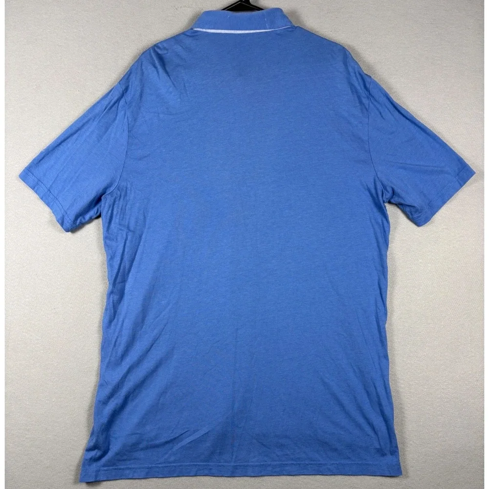 Polo Golf Ralph Lauren Short Sleeve Pocket Polo Shirt XL Blue Marlin Logo Cotton